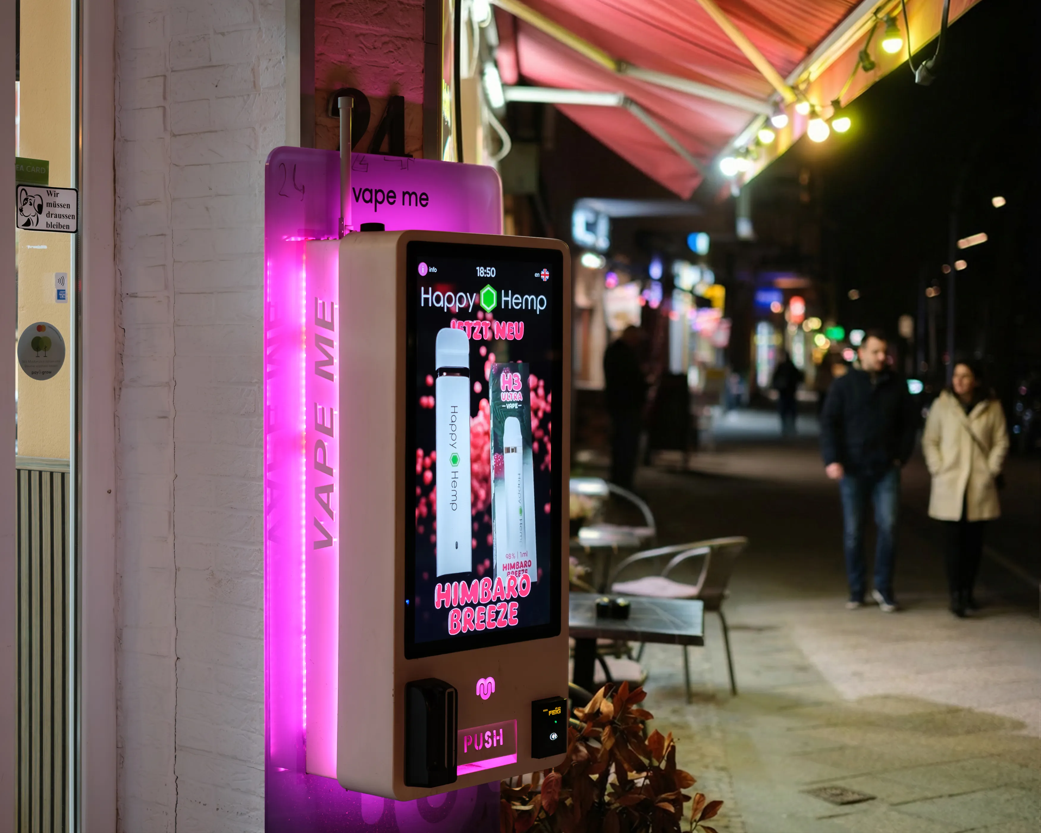 Vape4Me-Automat an einem Berliner Standort