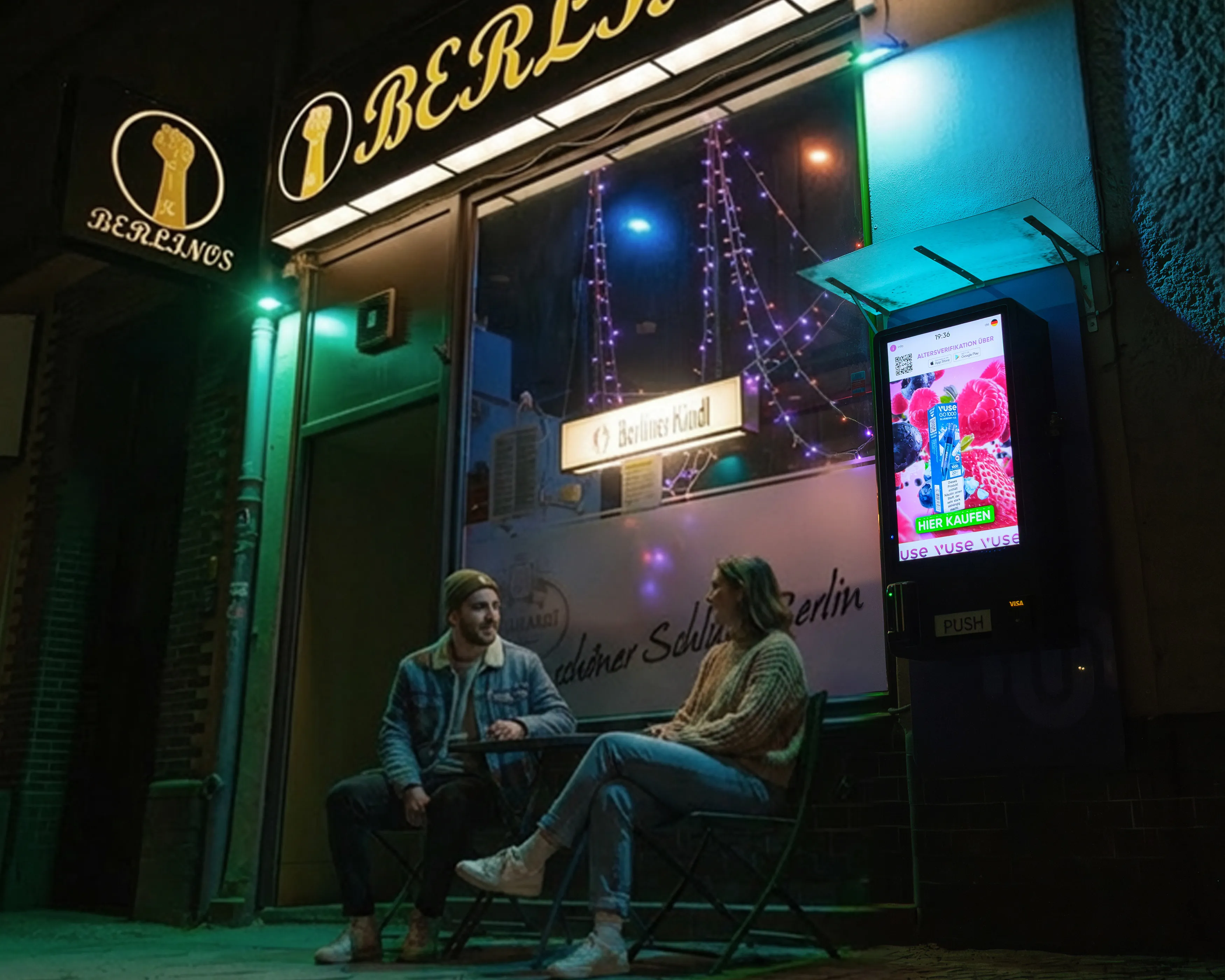 Vape4Me-Automat an einem Berliner Standort