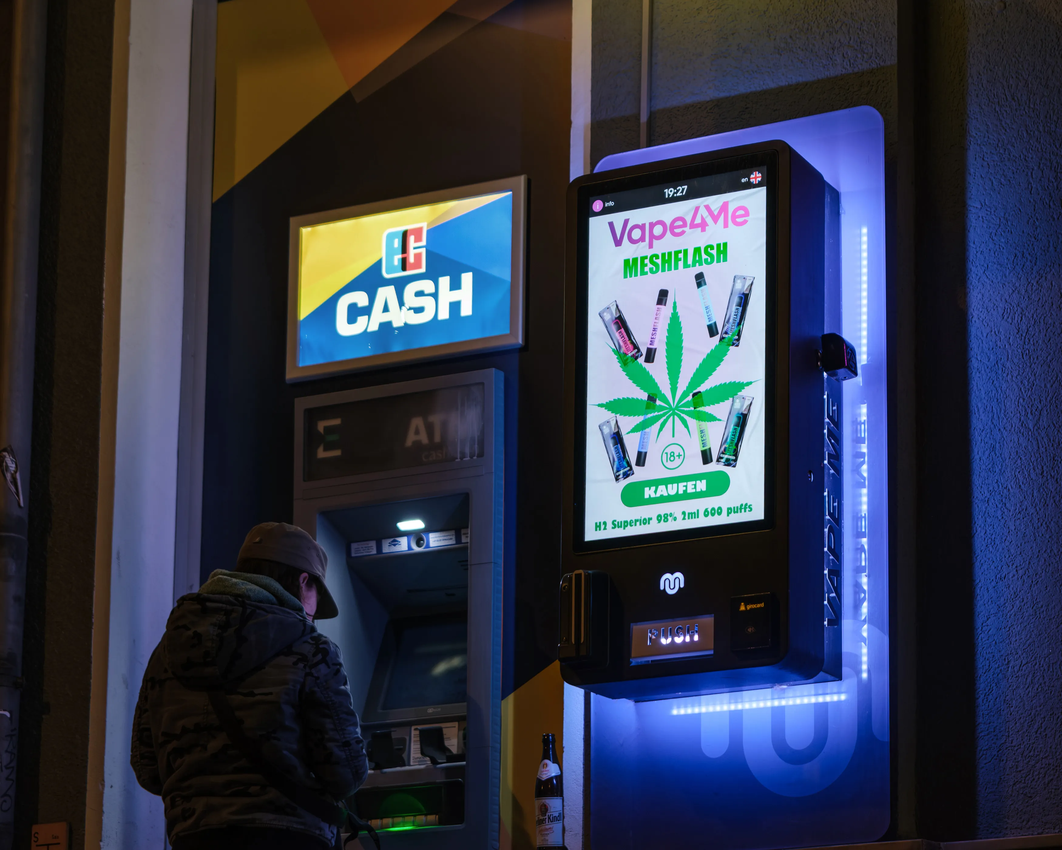 Vape4Me-Automat an einem Berliner Standort