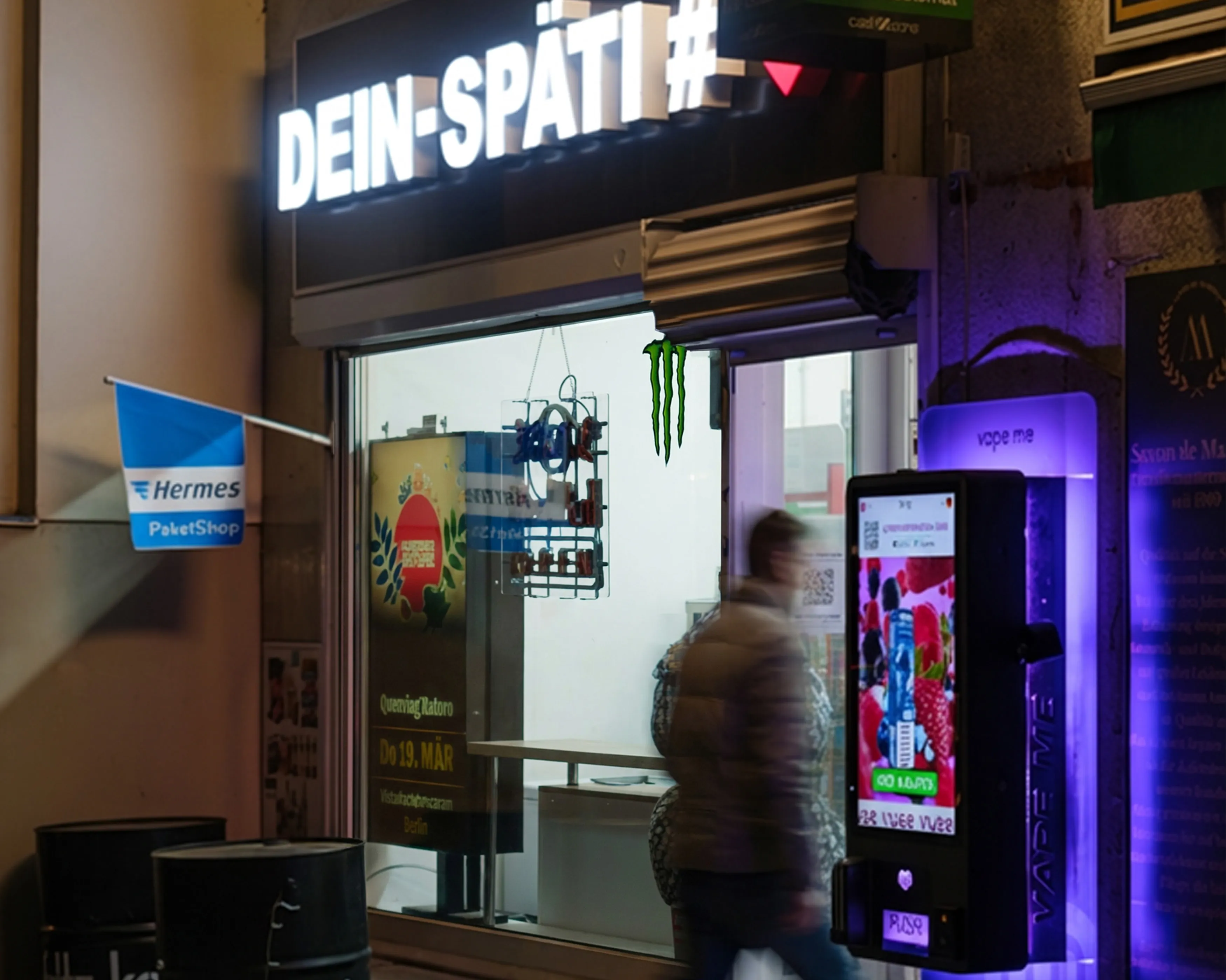 Vape4Me-Automat an einem Berliner Standort