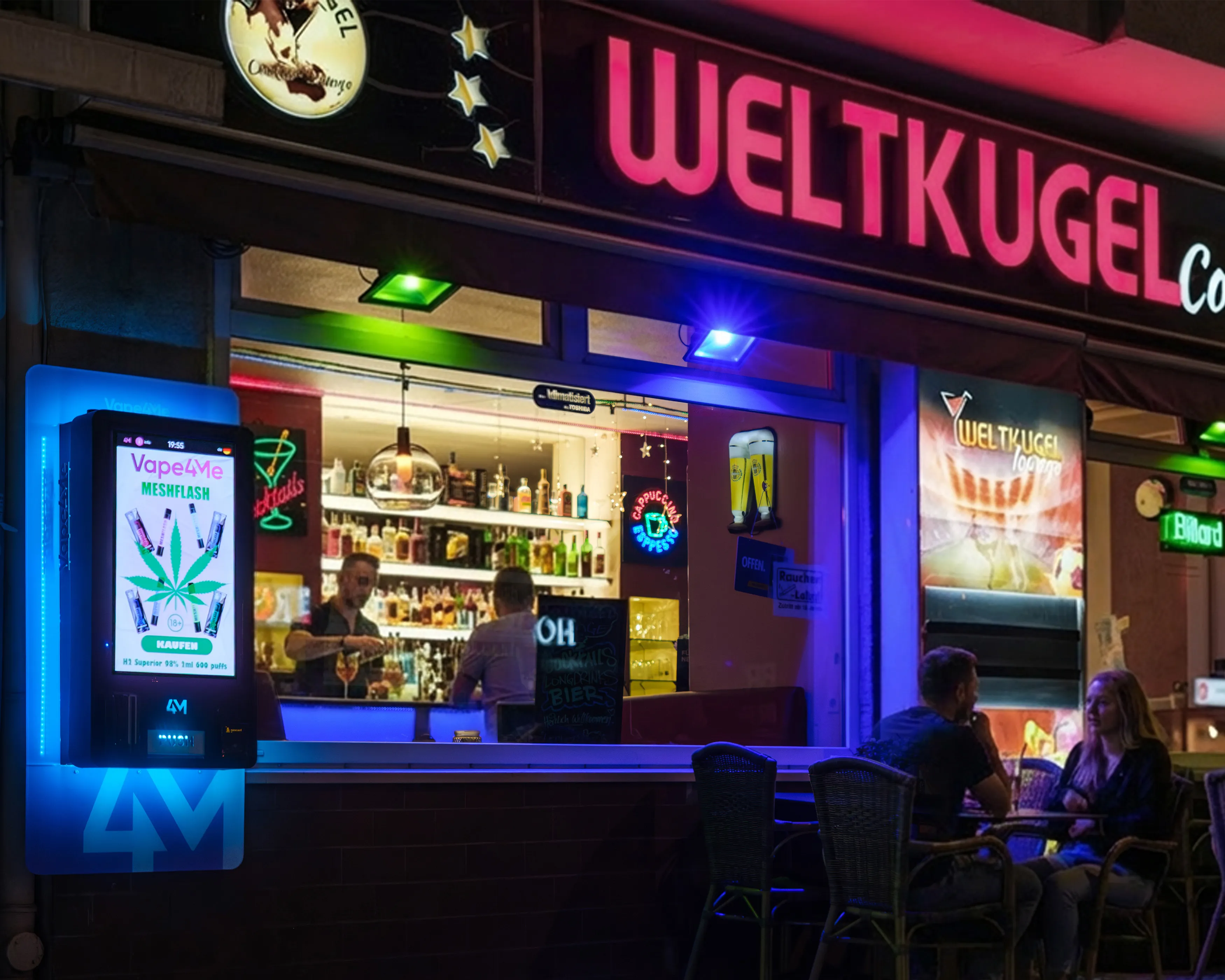 Vape4Me-Automat an einem Berliner Standort